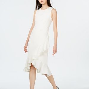 Calvin Klein sleeveless ruffle dress